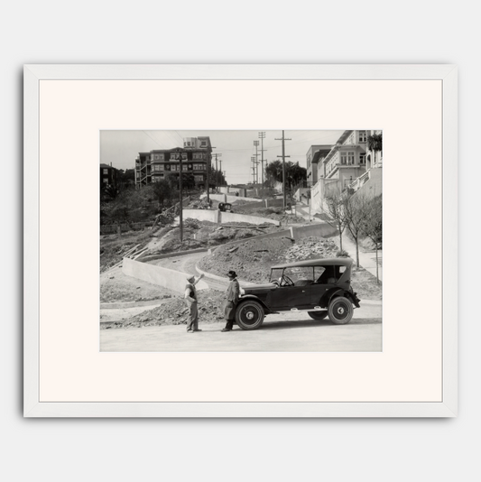 Lombard Street Under Construction, 1922