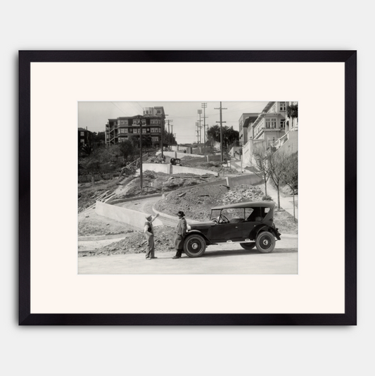 Lombard Street Under Construction, 1922