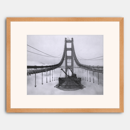 Golden Gate Bridge During Construction, 1936.
