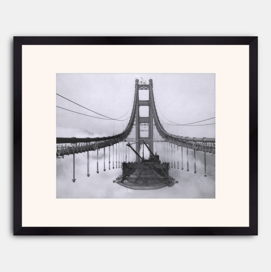 Golden Gate Bridge During Construction, 1936.
