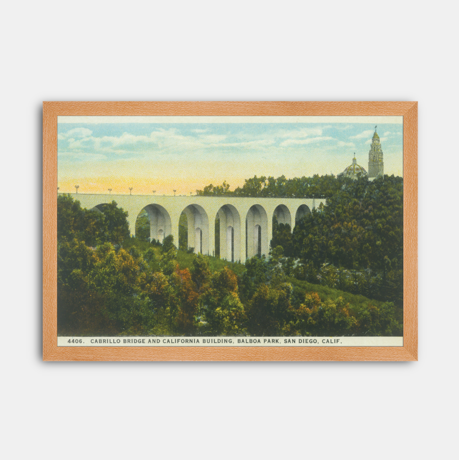 Cabrillo Bridge and California Building, Balboa Park, 1930s