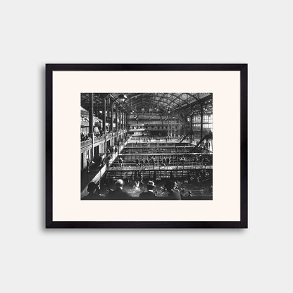 View of Sutro Baths with Spectators and Small Pools, circa 1900