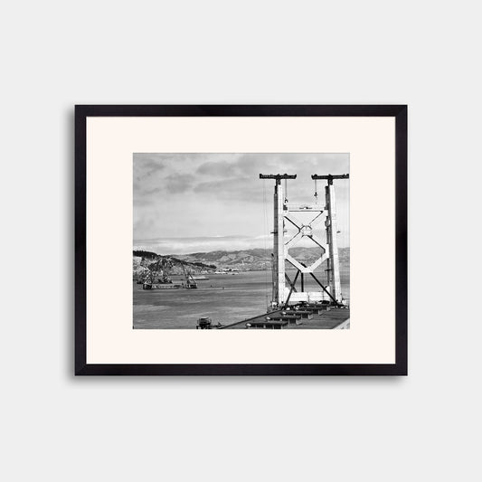 View of the Bay Bridge Under Construction, 1934