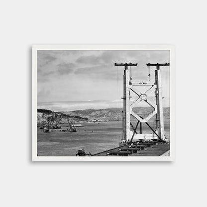 View of the Bay Bridge Under Construction, 1934