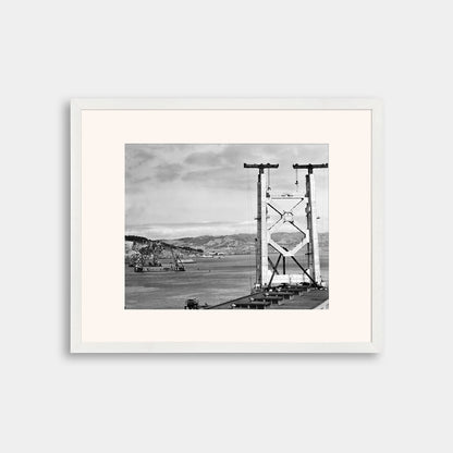 View of the Bay Bridge Under Construction, 1934