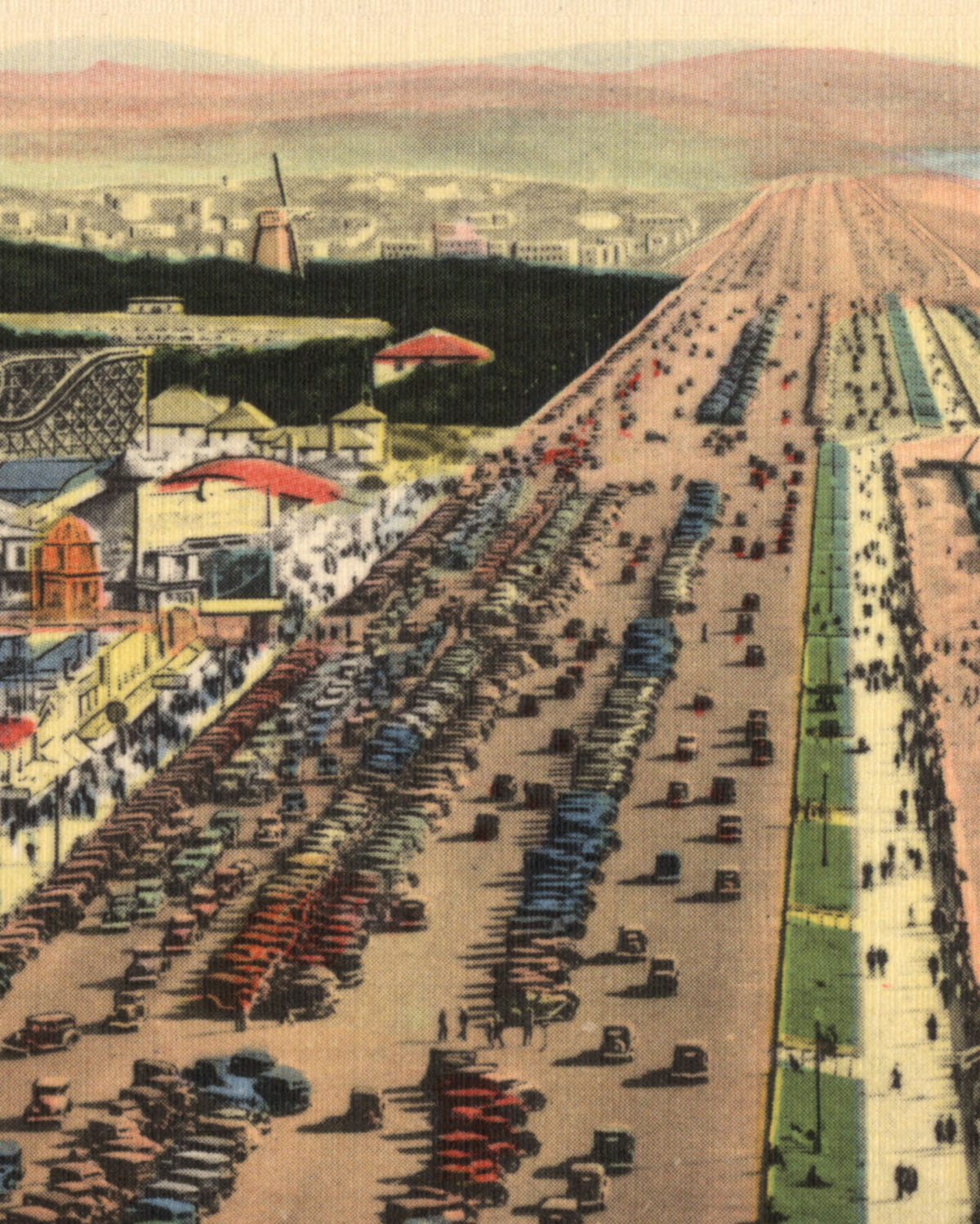 Ocean Beach, Great Highway, and Playland at the Beach, circa 1930s.