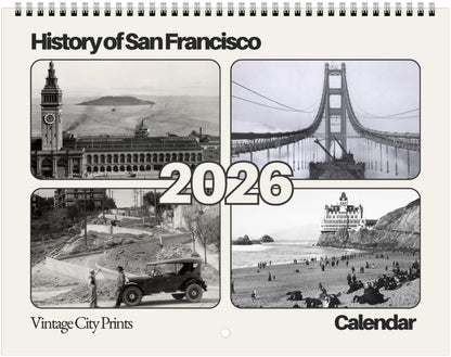 History of San Francisco — 2026 Wall Calendar