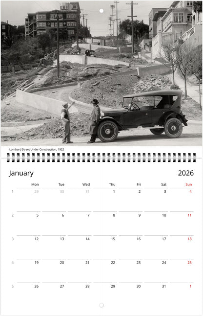 History of San Francisco — 2026 Wall Calendar
