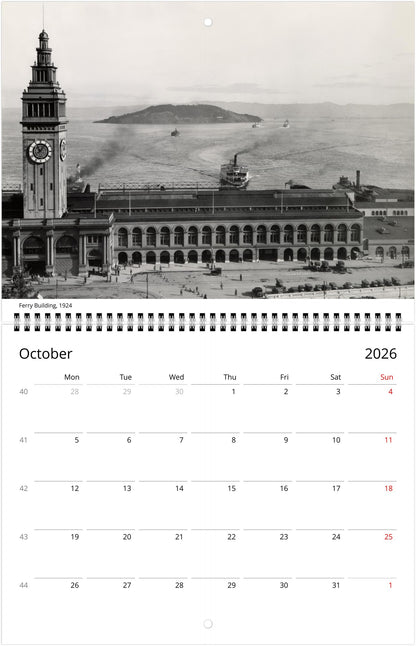 History of San Francisco — 2026 Wall Calendar