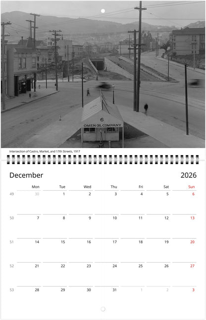 History of San Francisco — 2026 Wall Calendar