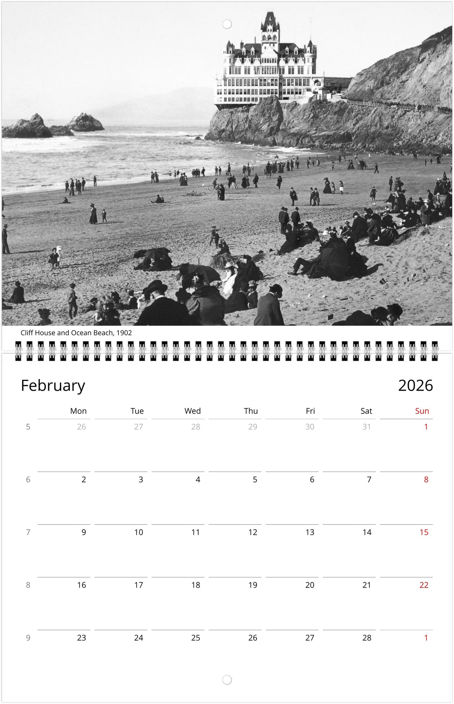 History of San Francisco — 2026 Wall Calendar