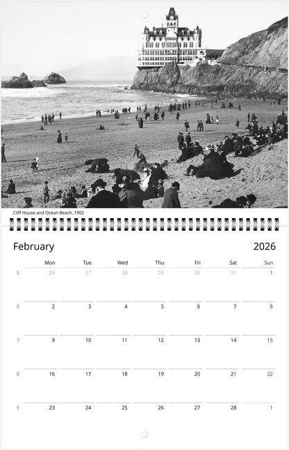 History of San Francisco — 2026 Wall Calendar