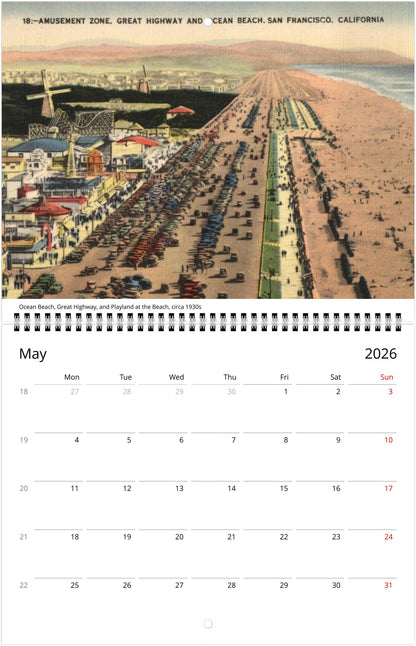 History of San Francisco — 2026 Wall Calendar