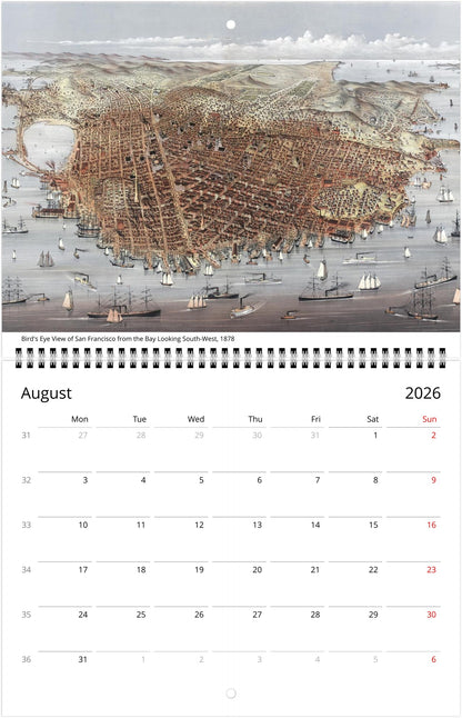 History of San Francisco — 2026 Wall Calendar