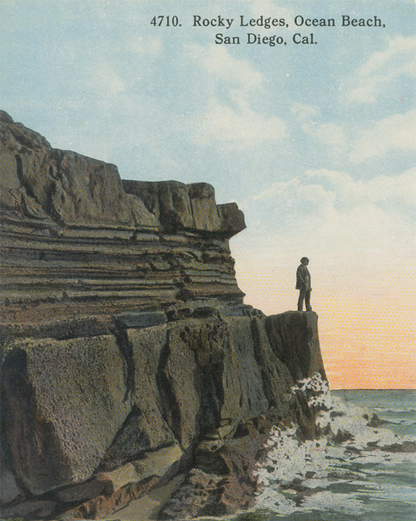 Rocky Ledges, Ocean Beach, San Diego, 1900s