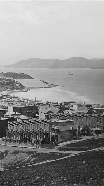 San Francisco Bay from Telegraph Hill, circa 1880s