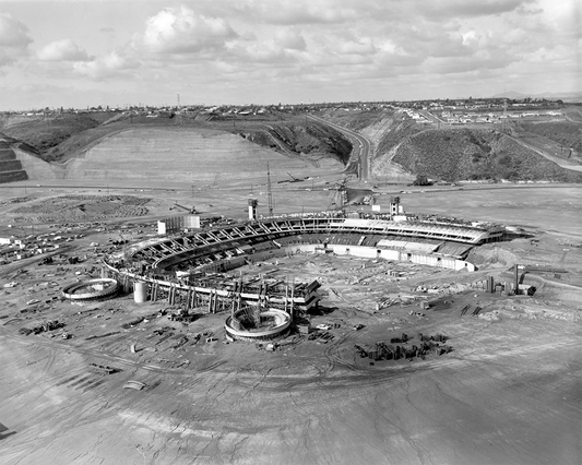 San Diego Stadium Under Construction, 1966