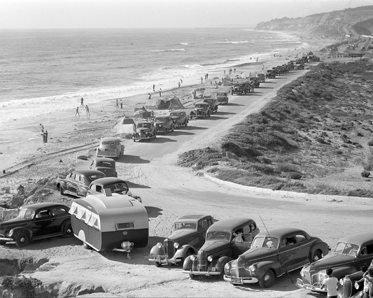 Highway 101 between Torrey Pines and Del Mar, 1941