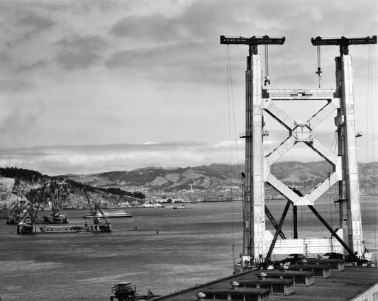 Bay Bridge Under Construction, San Francisco, 1934
