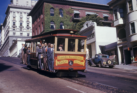 Cable Car on California Street, Nob Hill, 1947