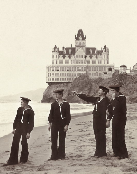 Sailors at the Cliff House, 1901