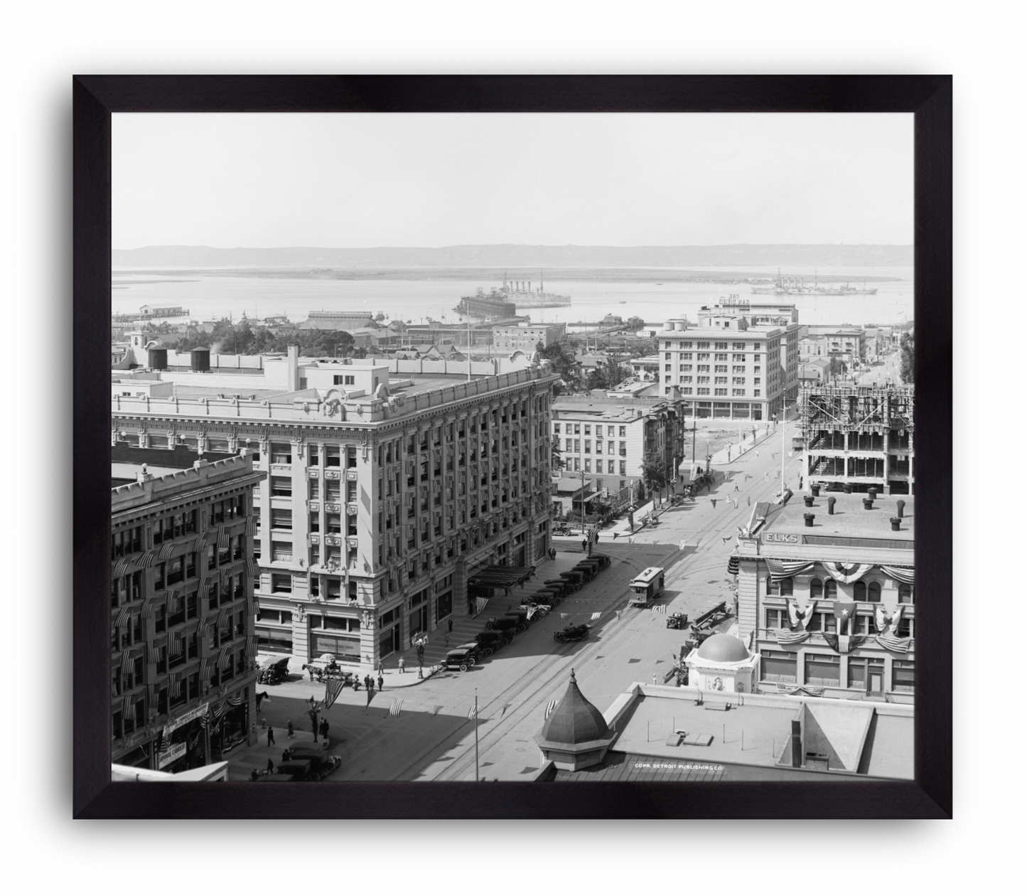 San Diego and Bay from U.S. Grant Hotel, 1910s