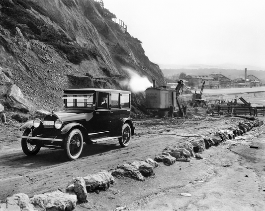 View of Point Lobos Ave Under Construction, San Francisco, 1920s