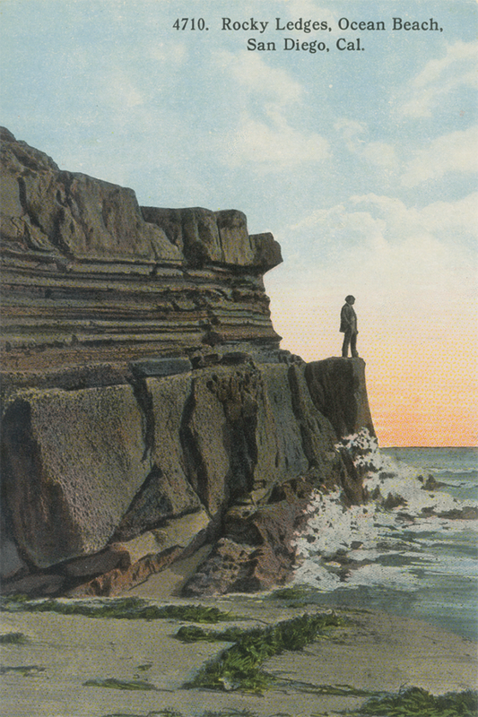Rocky Ledges, Ocean Beach, San Diego, 1900s